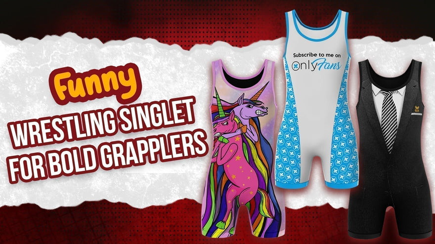 funny wrestling singlets