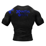 Accent Minimalist White/Black Compression Shirt XMARTIAL