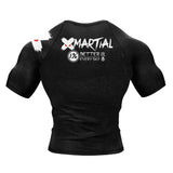 Accent Minimalist White/Black Compression Shirt XMARTIAL