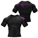 Accent Minimalist White/Black Compression Shirt XMARTIAL