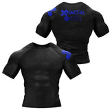 Accent Minimalist White/Black Compression Shirt XMARTIAL