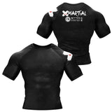 Accent Minimalist White/Black Compression Shirt XMARTIAL