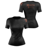 Accent Minimalist Women's Brown/Black Compression Shirt XMARTIAL