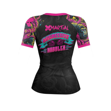 Aggressive Cuddles Women's BJJ Rash Guard XMARTIAL