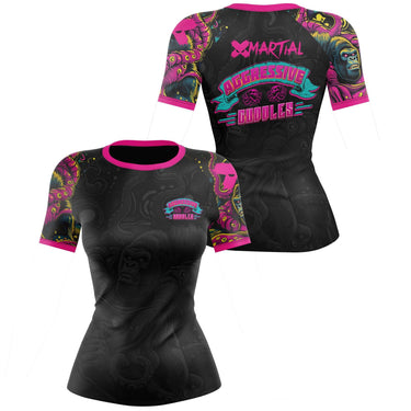 Aggressive Cuddles Women's BJJ Rash Guard XMARTIAL