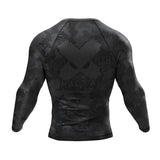 BJJ Rash Guard Black Camo Fight Team X-Tech 25 Series XMARTIAL