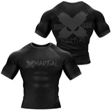 BJJ Rash Guard Black Fight Team X-Tech 25 Series XMARTIAL