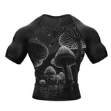 BJJ Rash Guard Black Indigo Mushroom X-Tech 25 Series XMARTIAL