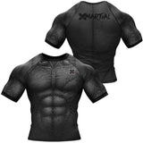 BJJ Rash Guard Black Stitcher X-Tech 25 Series XMARTIAL