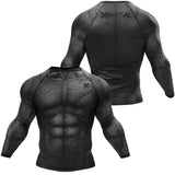 BJJ Rash Guard Black Stitcher X-Tech 25 Series XMARTIAL