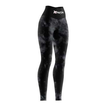 Black Tie-Dye Women's BJJ Spats XMARTIAL