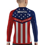 Captain Americana Kids BJJ Rash Guard XMARTIAL