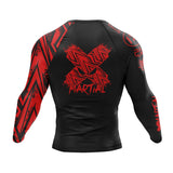 Full Minimalist Long Sleeve Black Compression Shirt XMARTIAL