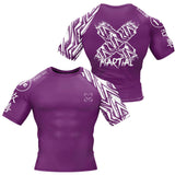 Full Minimalist Purple Compression Shirt XMARTIAL