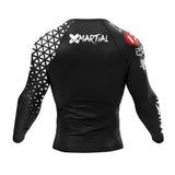 Grappler Long Sleeve Black Compression Shirt XMARTIAL