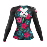 Hibiscus Queen Women's BJJ Rash Guard XMARTIAL