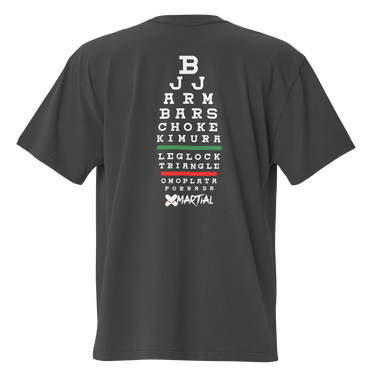 Jiu Jitsu Shirt Oversized BJJ Chart XMARTIAL