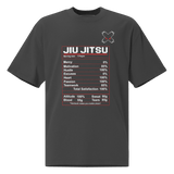 Jiu Jitsu Shirt Oversized Nutrition Label XMARTIAL