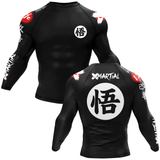 Kanji Black BJJ Rash Guard XMARTIAL