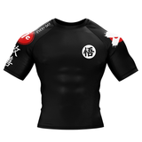 Kanji Black BJJ Rash Guard XMARTIAL