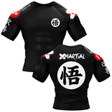 Kanji Black BJJ Rash Guard XMARTIAL