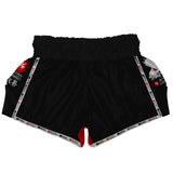 Kanji Black Muay Thai Shorts XMARTIAL