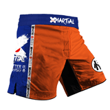 Kanji Orange 2.0 Hybrid MMA Shorts XMARTIAL