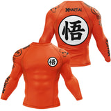 Kanji Orange BJJ Rash Guard XMARTIAL