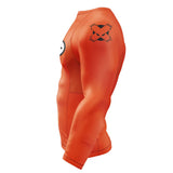 Kanji Orange BJJ Rash Guard XMARTIAL