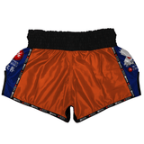 Kanji Orange Muay Thai Shorts XMARTIAL