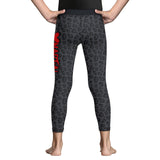Kids BJJ Spats Black Leopard X-Tech 25 Series XMARTIAL