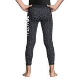 Kids BJJ Spats Black Leopard X-Tech 25 Series XMARTIAL
