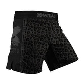 Kids Grappling Shorts Black Leopard X-Tech 25 Series XMARTIAL
