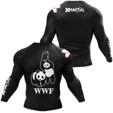 Panda Chair Shot BJJ Rash Guard XMARTIAL
