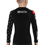 Patriot Flag Kids BJJ Rash Guard XMARTIAL