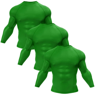 Premium Long Sleeve Green Compression Shirt XMARTIAL
