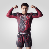 Red Viking BJJ Rash Guard XMARTIAL