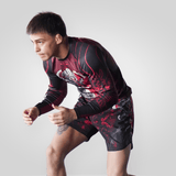 Red Viking BJJ Rash Guard XMARTIAL