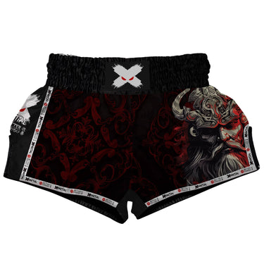 Red Viking Muay Thai Shorts XMARTIAL