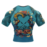 Skull Serpent Blossom BJJ Rash Guard XMARTIAL