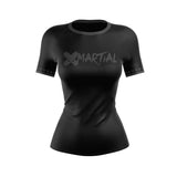 Women's BJJ Rash Guard Black Fight Team X-Tech 25 Series XMARTIAL