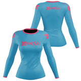 XMartial Minimalist Women’s Long Sleeve Sky Blue Compression Shirt XMARTIAL