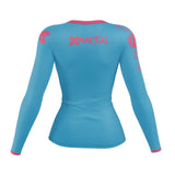 XMartial Minimalist Women’s Long Sleeve Sky Blue Compression Shirt XMARTIAL