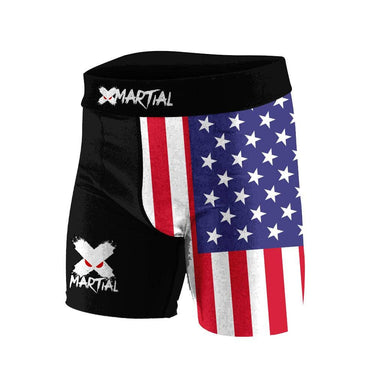 American Warrior BJJ/MMA Compression Shorts XMARTIAL