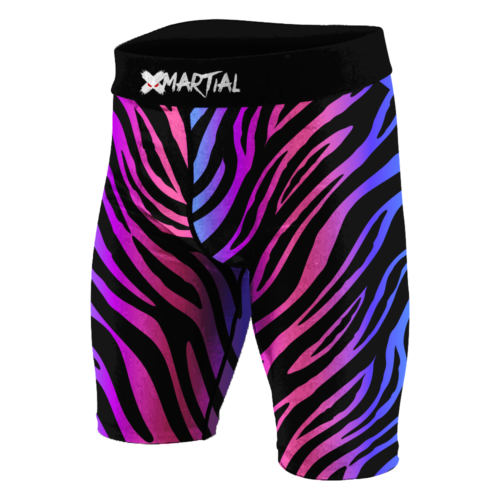 Acid Zebra BJJ/MMA Compression Shorts XMARTIAL