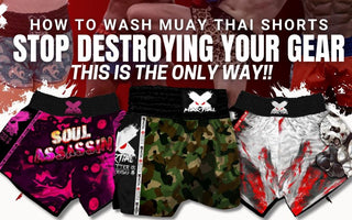 how to wash muay thai shorts