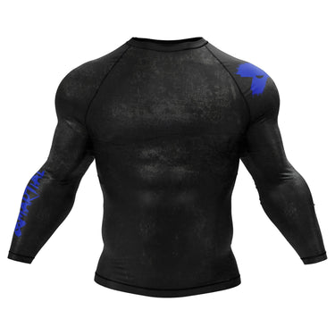 Accent Minimalist Long Sleeve White/Black Compression Shirt XMARTIAL