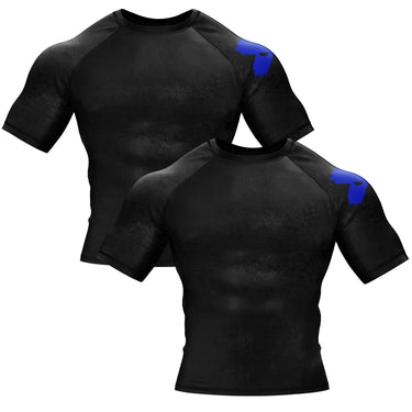 Accent Minimalist White/Black Compression Shirt XMARTIAL
