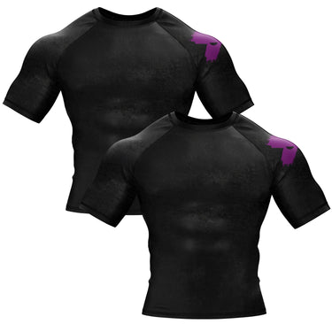 Accent Minimalist White/Black Compression Shirt XMARTIAL