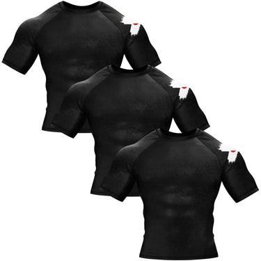 Accent Minimalist White/Black Compression Shirt XMARTIAL
